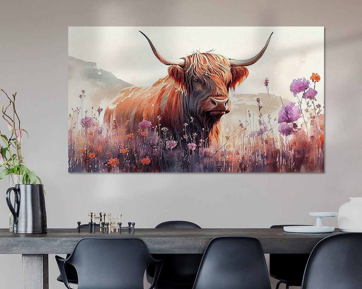 Example of the artwork in a room