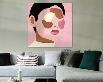 Abstract portrait, illustration by Studio Allee