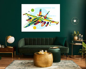 EA-18G Growler in Pop-Art von Lintang Wicaksono