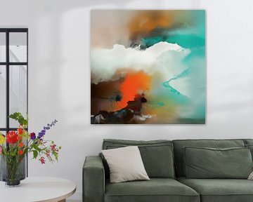 Abstract landscape "mountains and clouds" by Studio Allee