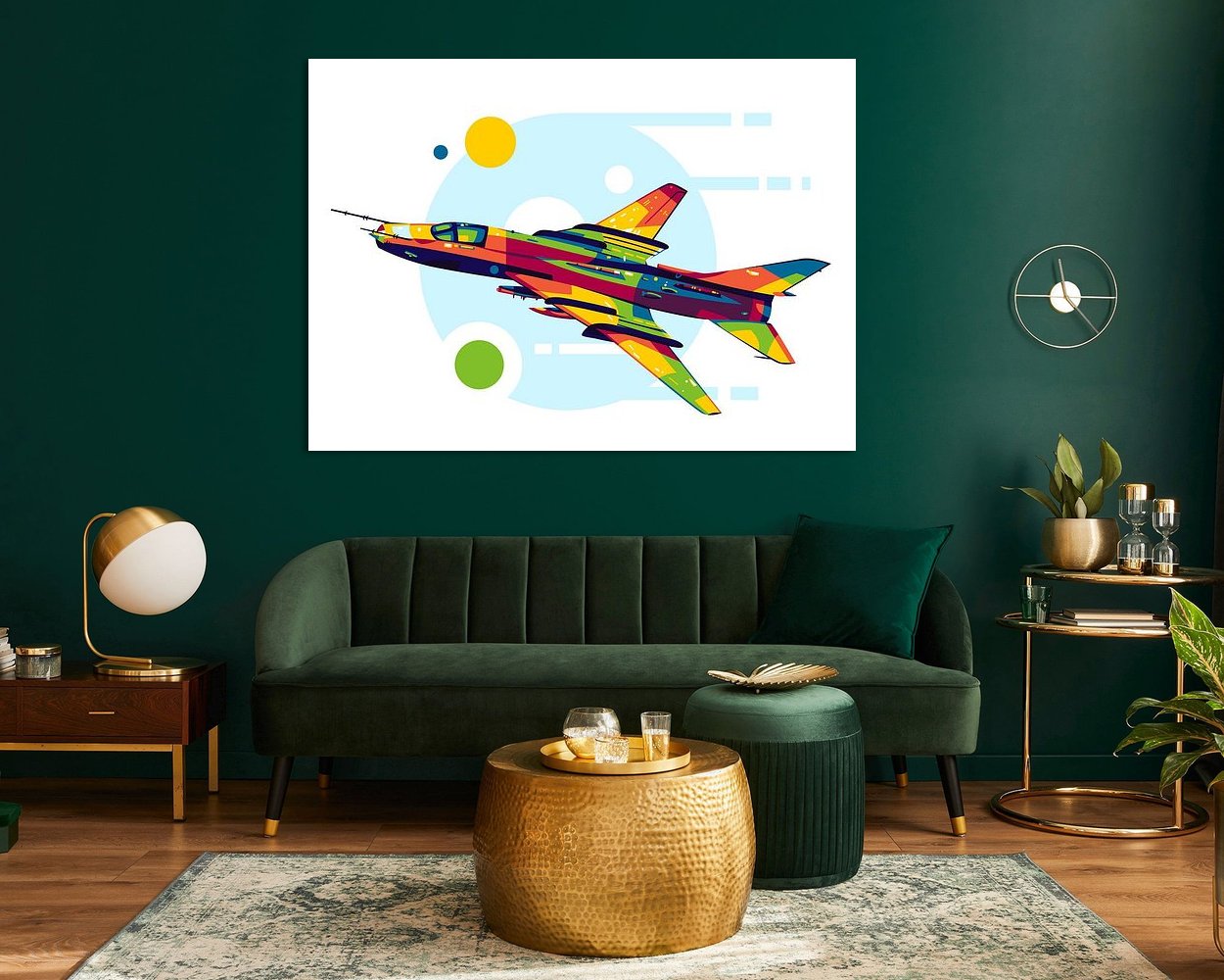 Example of the artwork in a room