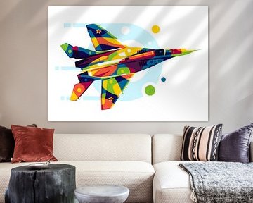 Le MiG-29 Fulcrum dans le Pop Art sur Lintang Wicaksono