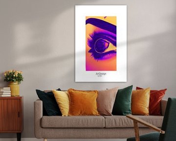 Abstract portret van een oog van ArtDesign by KBK