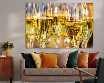 Verre prosecco or sur FotoSynthese