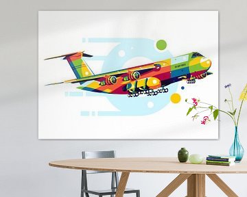 C-5 Galaxy in Pop Art van Lintang Wicaksono