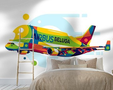 Airbus Beluga in Pop Art van Lintang Wicaksono