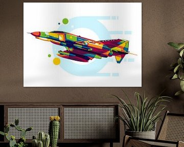 F-4 Phantom II in Pop Art van Lintang Wicaksono