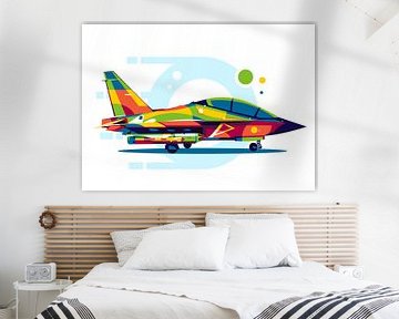 Yak-130 Fäustling in Pop Art von Lintang Wicaksono