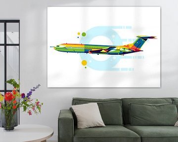 Vickers VC-10 in der Pop-Art von Lintang Wicaksono