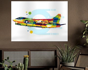 A-7 Corsair in Pop Art van Lintang Wicaksono