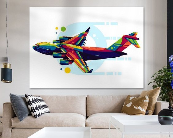 Example of the artwork in a room