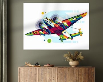 PV-1 Ventura in Pop Art van Lintang Wicaksono