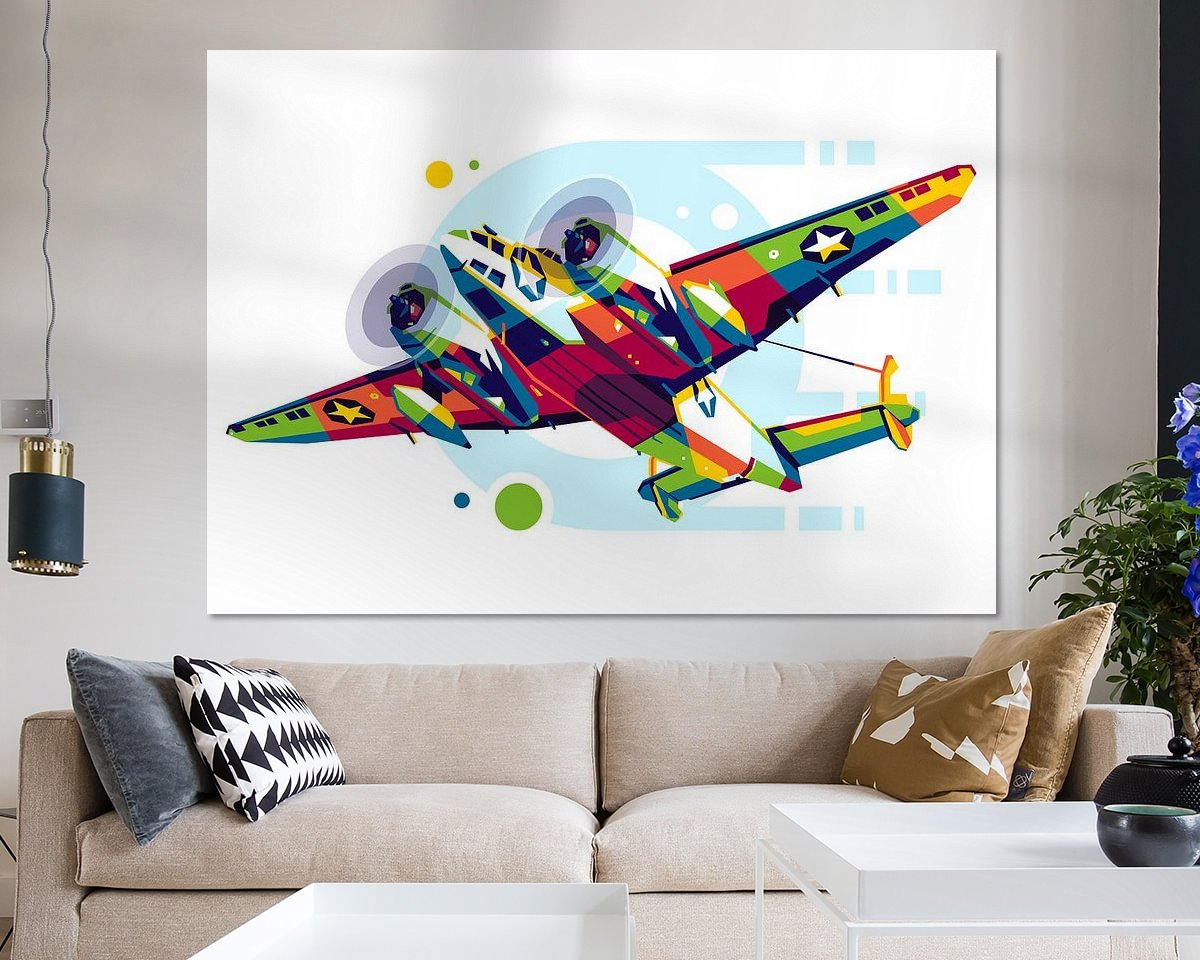 Example of the artwork in a room