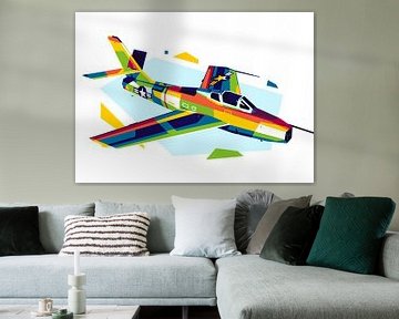 F-84 Thunderjet in WPAP von Lintang Wicaksono