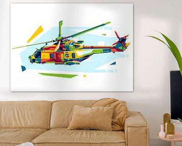 L'hélicoptère NH90 dans le WPAP sur Lintang Wicaksono