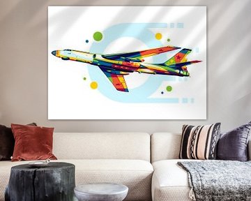 TU-16 Badger in Pop Art by Lintang Wicaksono