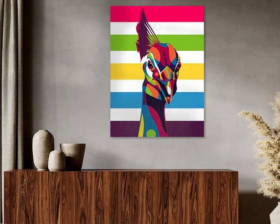 Example of the artwork in a room