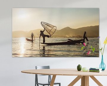 Les pêcheurs du lac Inle au Myanmar sur Roland Brack