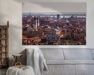 Panorama über die Stadt Venedig von Rob Boon
