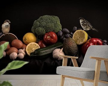 Still life fruit and vegetables by Marjolein van Middelkoop