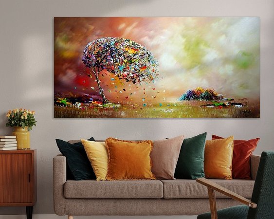 Example of the artwork in a room