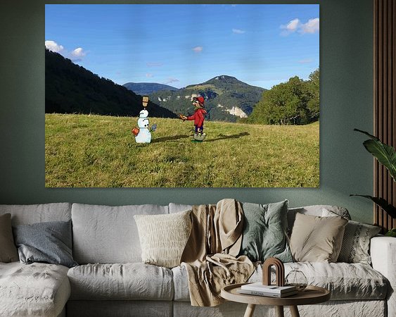 Example of the artwork in a room