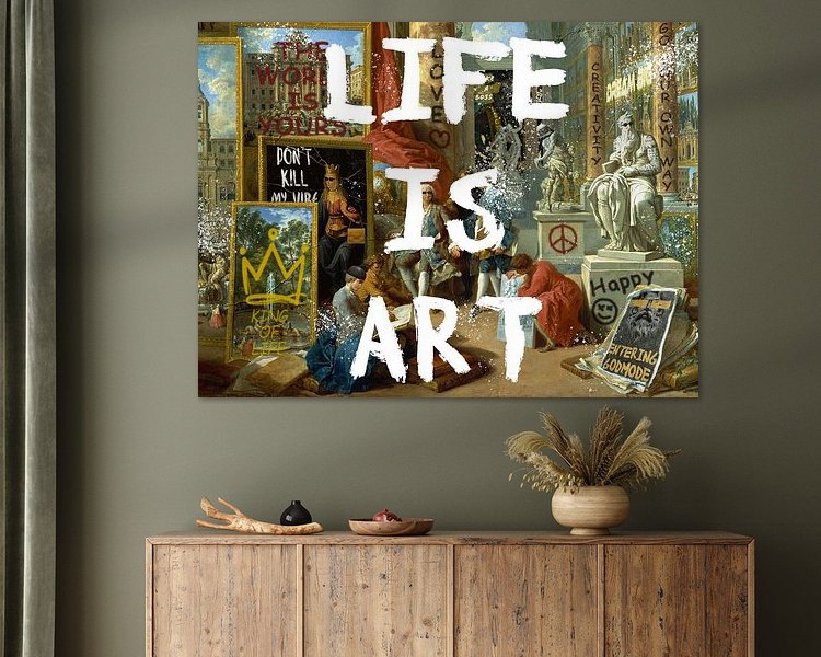 Example of the artwork in a room