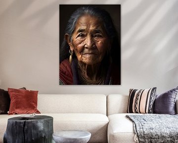 Native American old woman