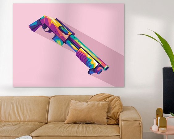 Example of the artwork in a room