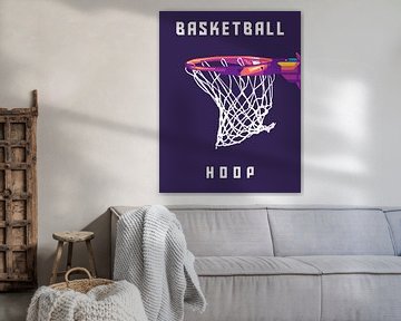 BasketBall Hoop Popart van Rizky Dwi Aprianda