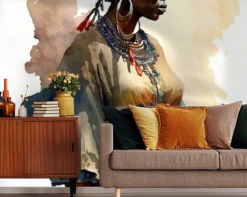 Africa Watercolour by Preet Lambon