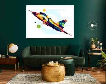 F-106 Delta Dart in Pop Art van Lintang Wicaksono
