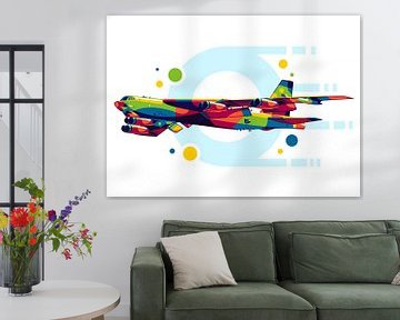 B-52 Stratofortress in der Pop-Art von Lintang Wicaksono