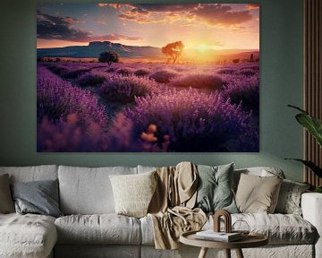 Lavender field in Provence. by AVC Photo Studio