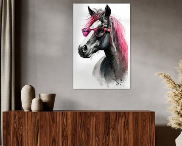 Pferd in Pink von Felix Brönnimann