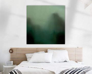 Modern abstract "groen, groener, groenst" van Studio Allee
