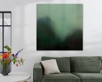 Modern abstract "groen, groener, groenst" van Studio Allee