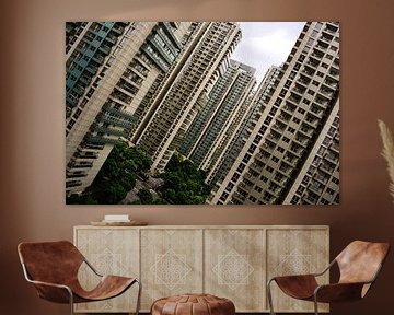Apartment buildings Oblique Perspective
