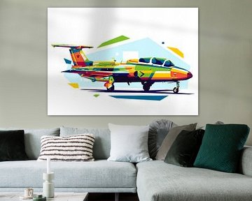 L-29 Delfin in WPAP Style by Lintang Wicaksono