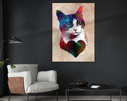 Example of the artwork in a room