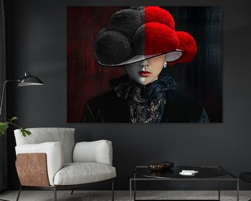 Black Forest Mystic Lady ART Red-Black by Ingo Laue
