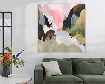 Abstract landscape in pastel colours by Studio Allee