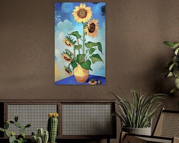 De zonnebloemen van Niek Traas