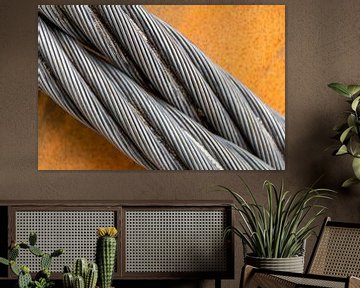 Wire ropes in close-up by Achim Prill