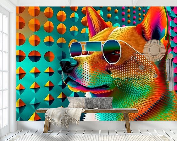 Example of the artwork in a room