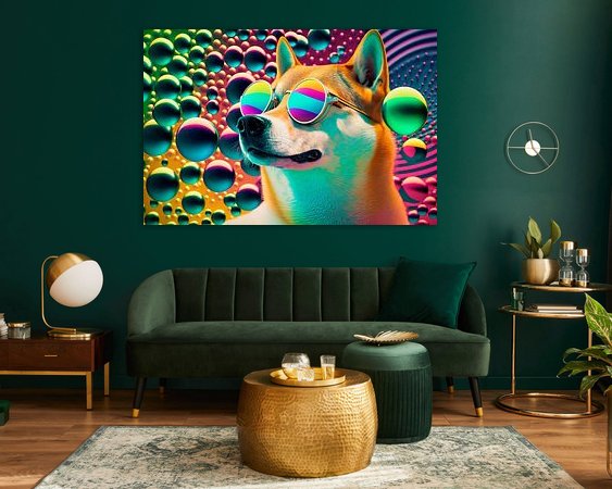 Example of the artwork in a room