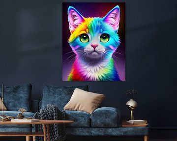 Regenbogen-Katze von Jonas Potthast