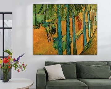 Vallende bladeren (Les Alyscamps), Vincent van Gogh