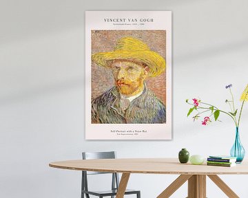 Vincent van Gogh - Selbstportrait mit dem Strohhut