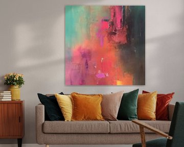 Colourful modern abstract painting by Studio Allee